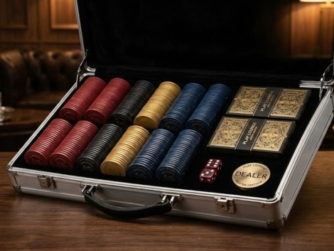 플레이 라운지 '마스터 에디션' 칩 & 포커 세트